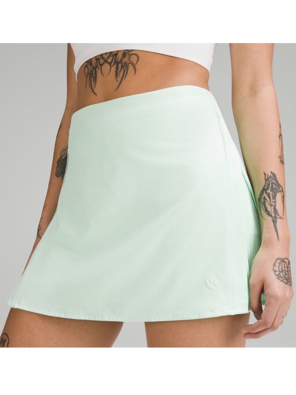 Lululemon | Peek Pleat High Rise Tennis Mint Moment Skirt